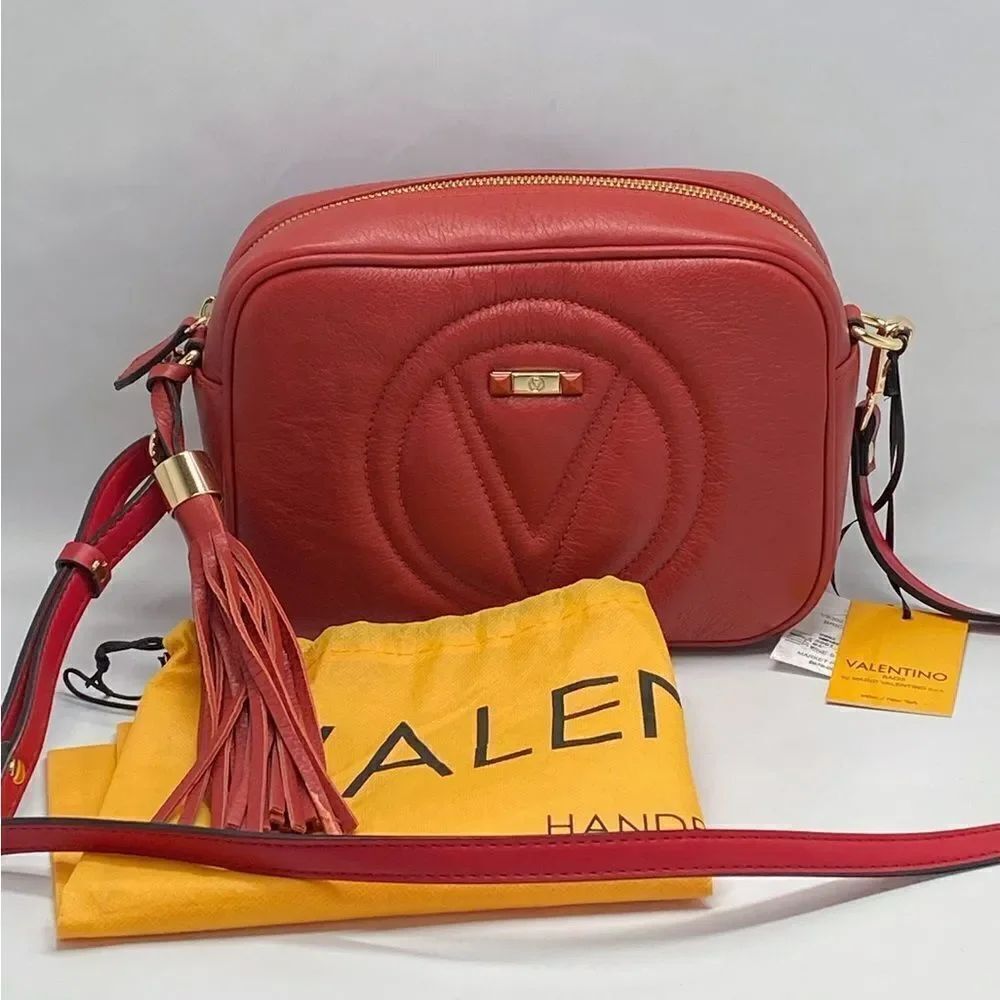 Valentino Mario Mia Leather Shoulder Bag